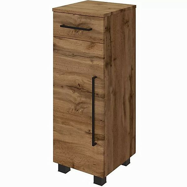 Lomadox Unterschrank MANLY-03 Badezimmer Schrank Eiche modern Seitenschrank günstig online kaufen