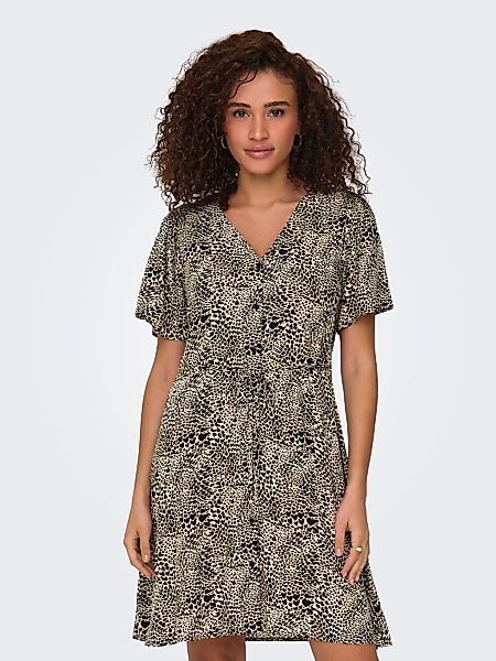 ONLY Minikleid "ONLEVIDA S/S SHORT DRESS WVN NOOS" Viskose, regular fit, V- günstig online kaufen