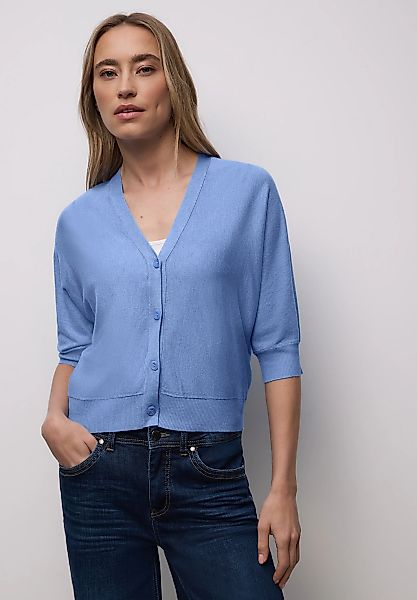 STREET ONE Strickjacke mit V-Ausschnitt günstig online kaufen