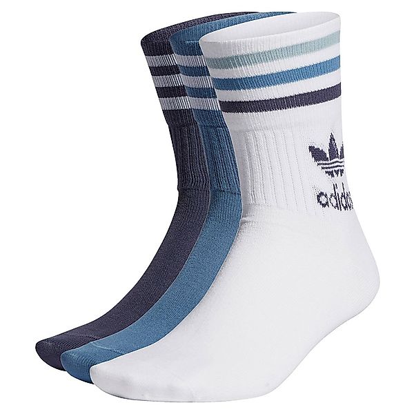 Adidas Originals Mid Cut Crew Socken EU 34-36 White / Altered Blue / Shadow günstig online kaufen