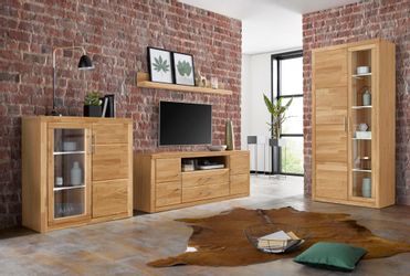 Home affaire Wohnwand "Logo" Set, 4 Stk. tlg. teilmassives Holz günstig online kaufen