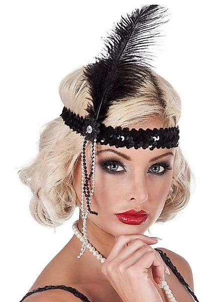 Boland Kostüm Flapper Federschmuck Kostüm Zubehör Fasching Karne, Charlesto günstig online kaufen