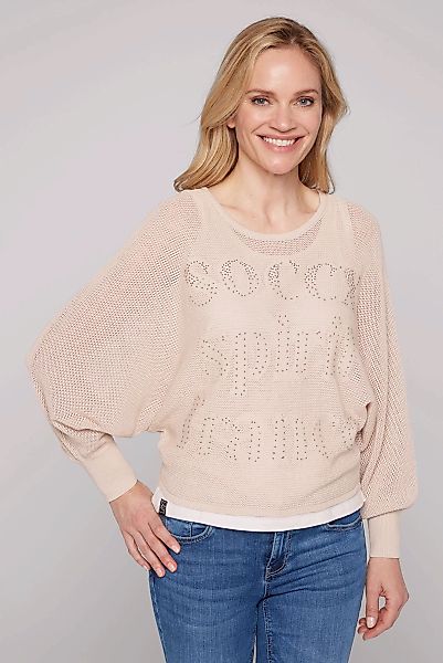 SOCCX 2-in-1-Pullover, mit Fledermaus-Ärmeln günstig online kaufen