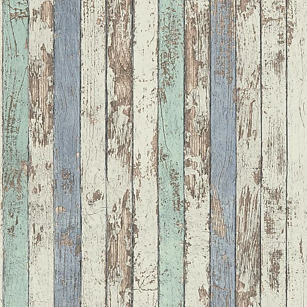 A.S. Création Tapete Holzoptik Braun Gelb und Creme-Beige 53 cm x 10,05 m A günstig online kaufen