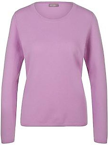 Rundhals-Pullover aus Schurwolle und Kaschmir Peter Hahn lila günstig online kaufen