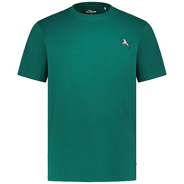 s.Oliver T-Shirt mit Stickerei Farbe oliv Größe: 5XL günstig online kaufen