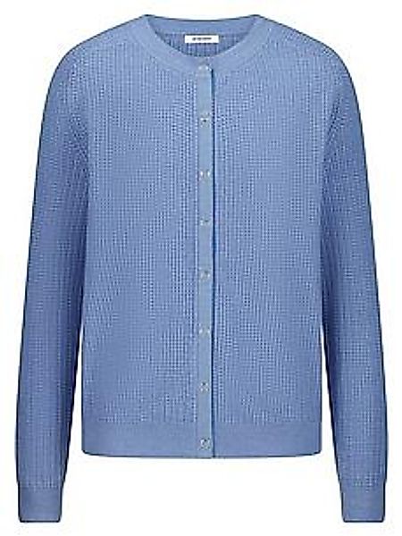 Strickjacke Peter Hahn blau günstig online kaufen