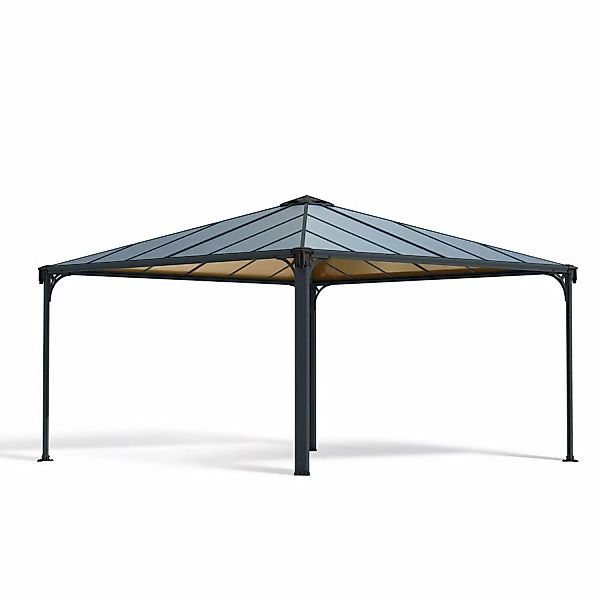 Canopia Gartenpavillon Palermo 4.3 x 4.3 Anthrazit günstig online kaufen
