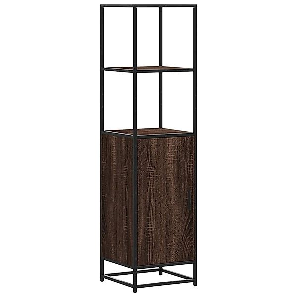 vidaXL Highboard Braun Eichen-Optik 35,5x35x139cm Holzwerkstoff Metall 8490 günstig online kaufen