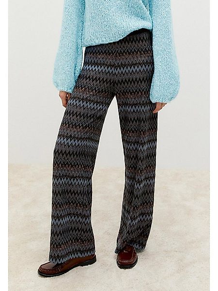 MORE&MORE Stoffhose edel glänzende Schlupfhose günstig online kaufen