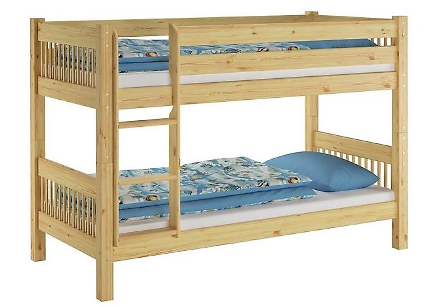 ERST-HOLZ Etagenbett Etagenbett 90 x 200 Kiefer Massiv für Kinder Nische 10 günstig online kaufen