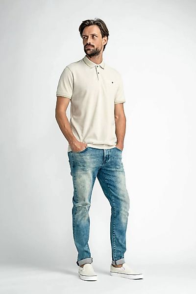 Petrol Polo Shirt Beige - Größe M günstig online kaufen
