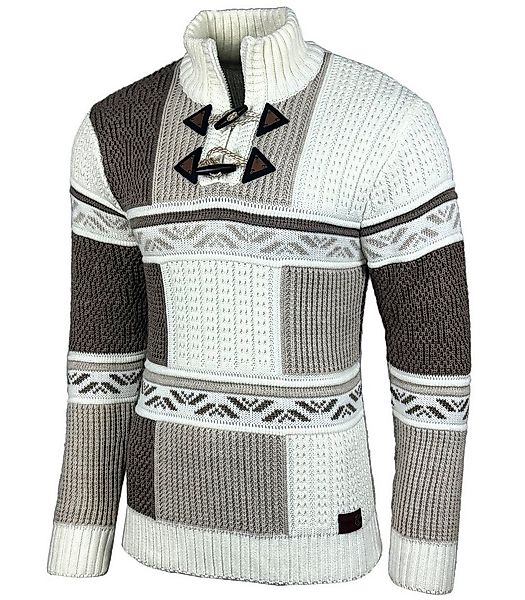 Baxboy Strickpullover Baxboy Herren Winter Stehkragen Reißverschluss Jacke günstig online kaufen