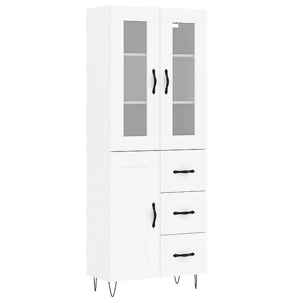 vidaXL Highboard Weiß 69,5x34x180 cm Holzwerkstoff 3198689 günstig online kaufen