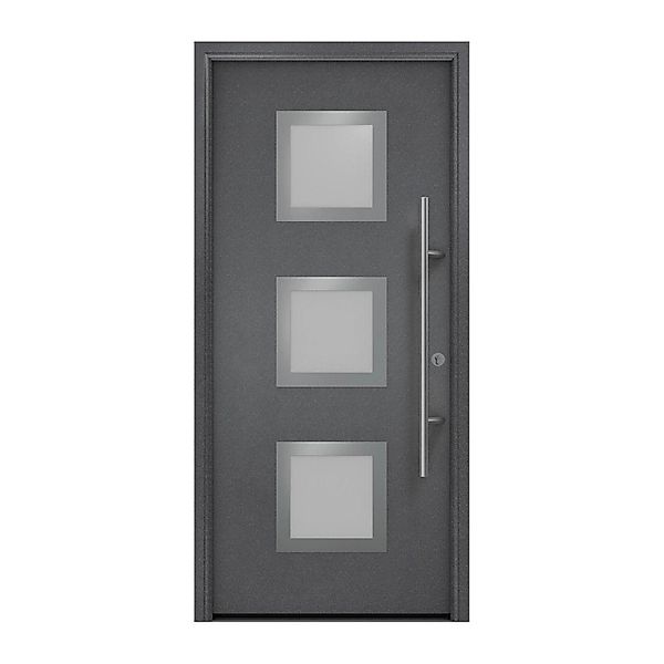 EcoStar Haustür Isopro Secur IPS 810S Anthrazitmetallic 110 cm x 210 cm DIN günstig online kaufen