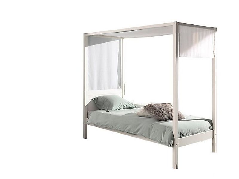 58 aufm Kessel Bettgestell Himmelbett Katerína 208x98x191 Einzelbett Massiv günstig online kaufen