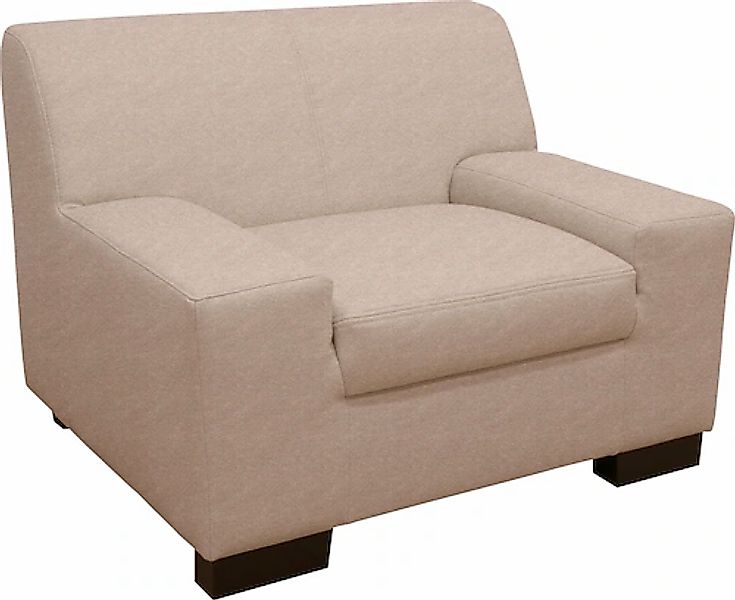 DOMO collection Sessel »Norma kubisch und zeitlos, komfortabel, flache Arml günstig online kaufen
