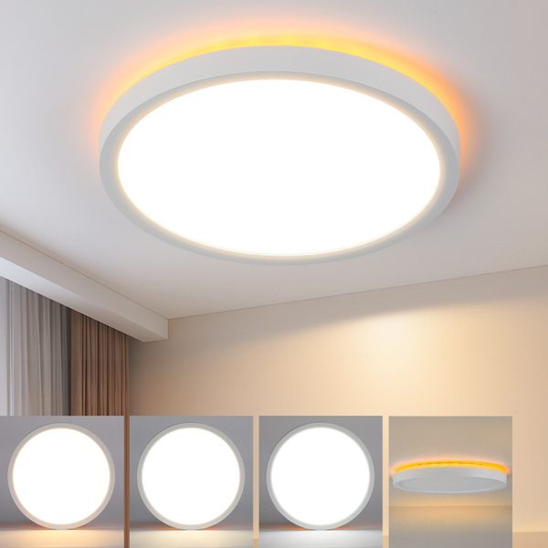 ZMH LED Deckenleuchte Wohnzimmer ∅22CM 18W günstig online kaufen