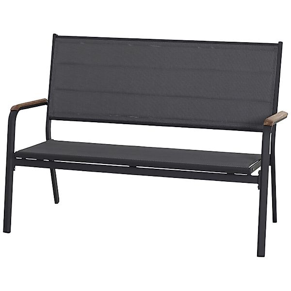 Siena Garden Bank Tesoro 67 cm x 138,5 cm x 97 cm Matt-Anthrazit günstig online kaufen