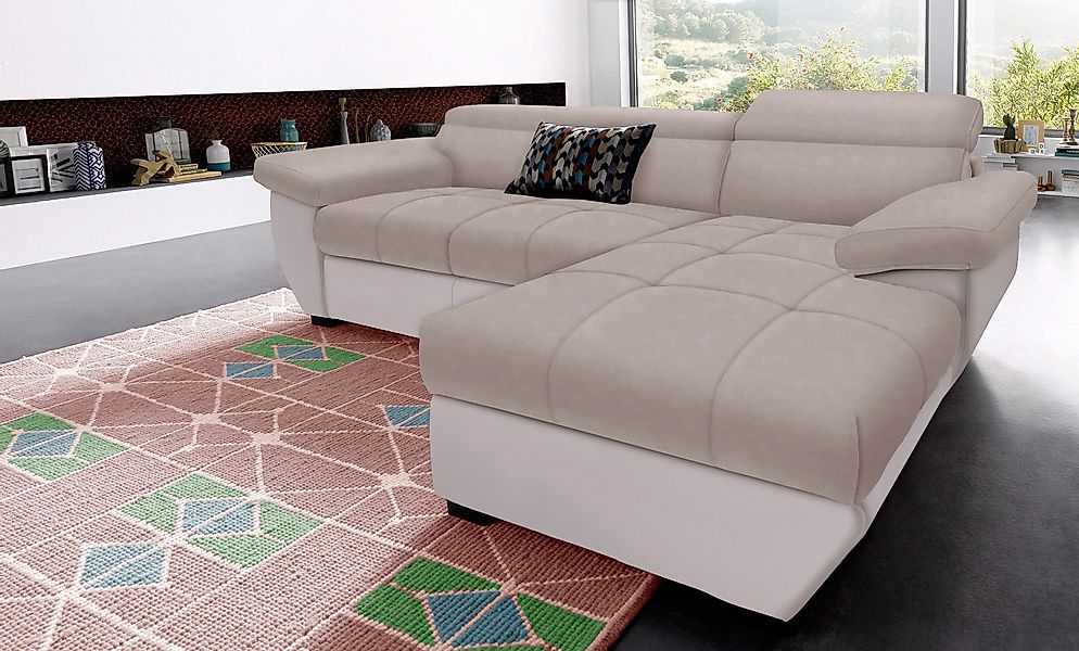 COTTA Ecksofa Speedway L-Form, mit Kopfteilverstellung, günstig online kaufen