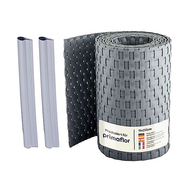 Primaflor Sichtschutzstreifen Polyrattan Grau günstig online kaufen