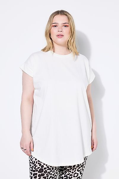 Studio Untold T-Shirt T-Shirt gerundeter Saum günstig online kaufen