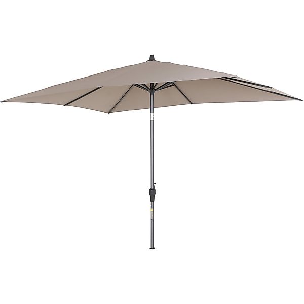 Siena Garden Marktschirm 300 cmx 200 cm Grau mit Knickfunktion günstig online kaufen
