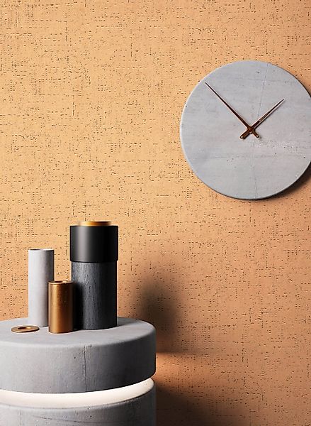 Newroom Vliestapete, Braun Tapete Uni Beton günstig online kaufen