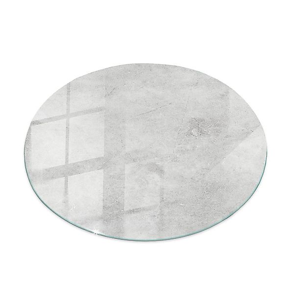 Tulup Tischplatte Betonstruktur mit Kratzern Glas für Tischplatte 90x90 cm günstig online kaufen