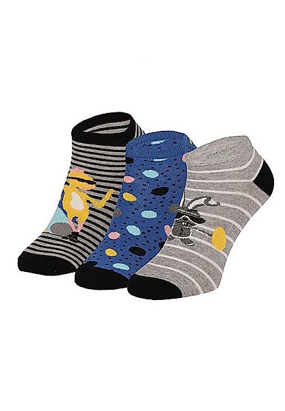 Yuhu Sneakersocken Herren Ostersocken Hasen Ostereier 3er Pack (3-Paar) günstig online kaufen