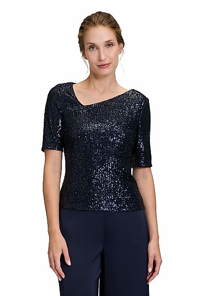 Vera Mont Kurzarmshirt "Damen mit Glanzeffekt" 1 Stk. Pailletten günstig online kaufen