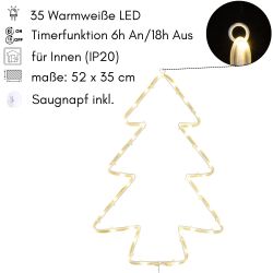 Kamelio LED Fensterbild LED Fensterdeko Weihnachten günstig online kaufen