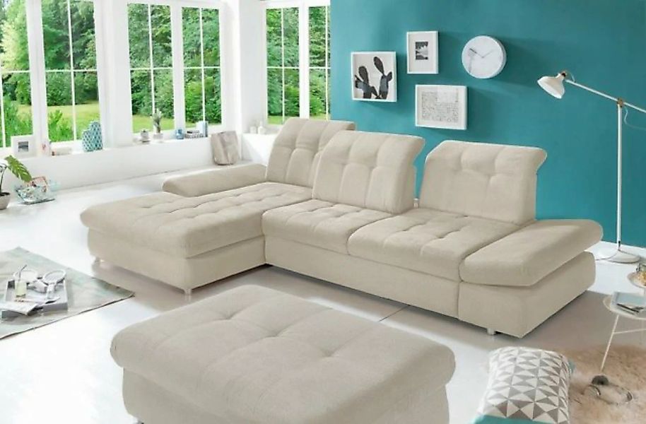 Myhomelando Ecksofa Areta Ecksofa, mit Schlaffunktion günstig online kaufen