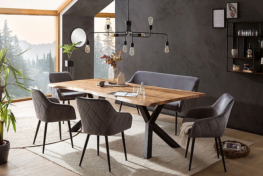 SalesFever Eckbankgruppe "Eckbankgruppe im Landhausstil" Set, 6 Stk. tlg. R günstig online kaufen