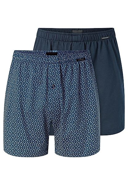 Schiesser Boxershorts 2er Pack Singel-Jersey (Spar-Set, 2-St) Boxershorts - günstig online kaufen