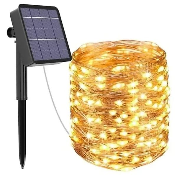 LEDLIGHT LED-Lichterkette Solar Lichterkette Garten 20m günstig online kaufen