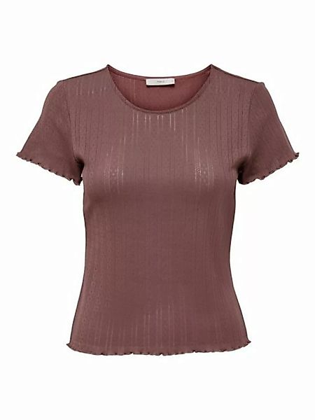 ONLY T-Shirt (1-tlg) Lochmuster günstig online kaufen