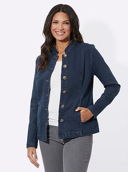 Sieh an! Blusenblazer Jeans-Blazer Langarm günstig online kaufen