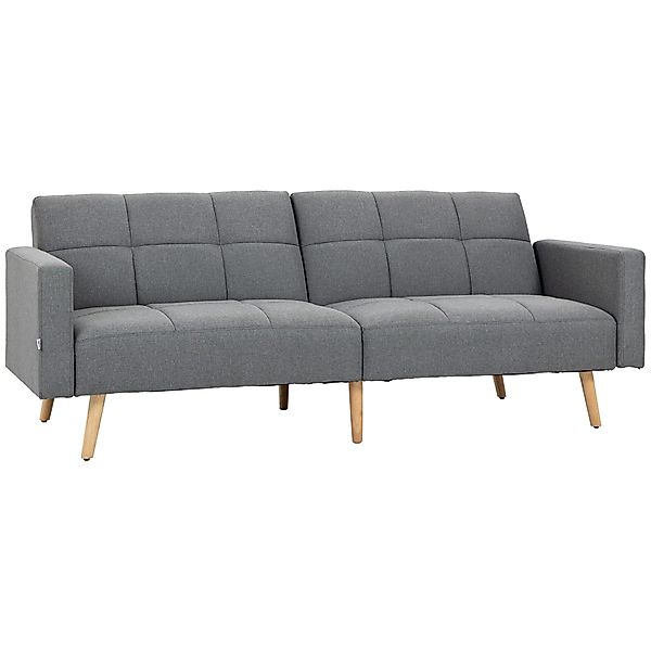 HOMCOM Schlafsofa mit Sitzkissen, Leinenoptik, verstellbarer günstig online kaufen