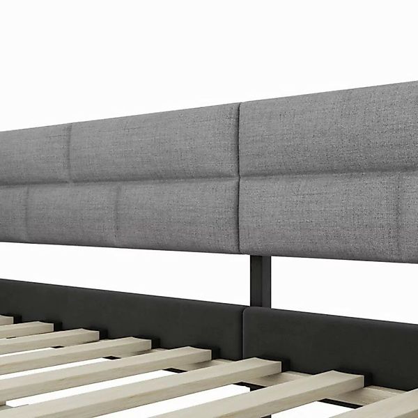 HAUSS SPOLE Polsterbett 90x200cm mit ausziehbarem Bett, minimalistisches St günstig online kaufen