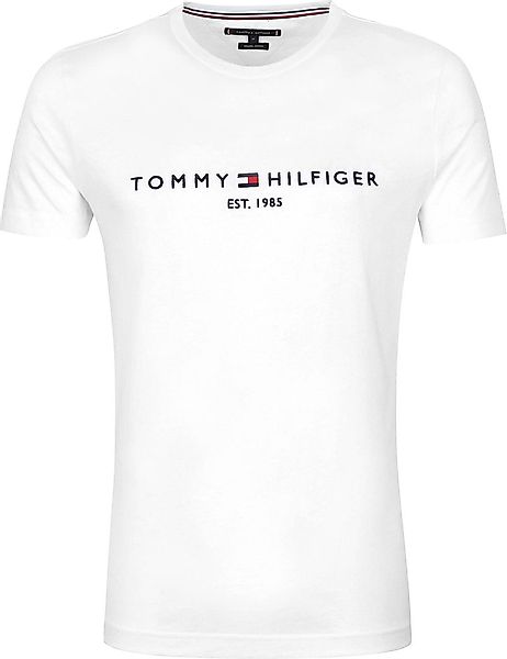 Tommy Hilfiger Logo T-Shirt Weiß - Größe XS günstig online kaufen