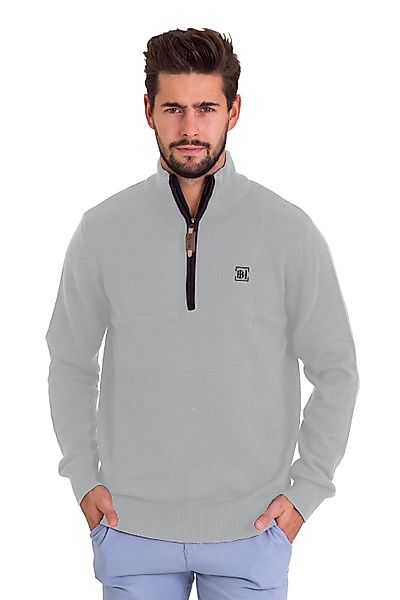 BlauerHafen Strickpullover Herren Long Sleeve Pullover Jumper Troyer Regula günstig online kaufen