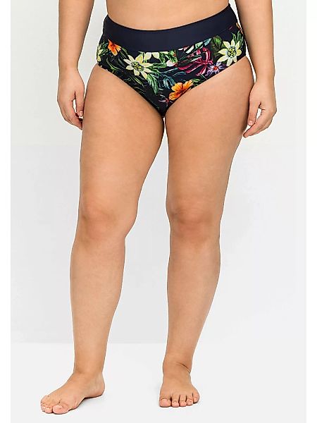 sheego by Joe Browns Bikini-Hose "Große Größen", mit Blumendruck und Shapin günstig online kaufen