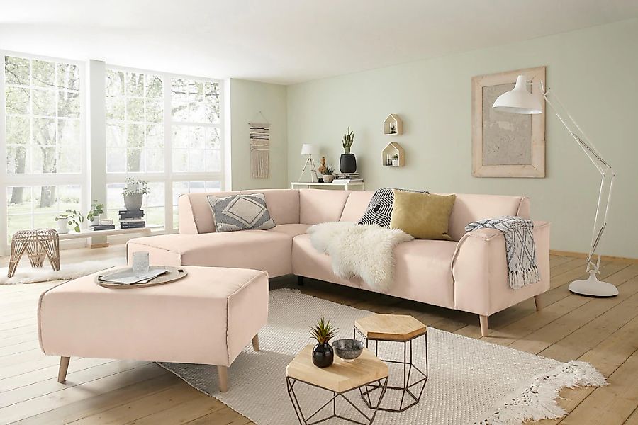 Home affaire Ecksofa "Julia zeitlose und elegante Couch, hoher Sitzkomfort, günstig online kaufen