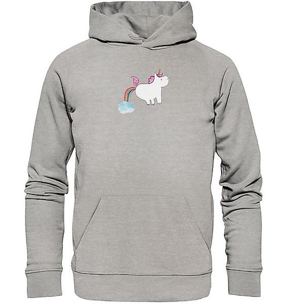 Mr. & Mrs. Panda Hoodie Einhorn Pupsen Größe L - Heather Grey - Geschenk, O günstig online kaufen