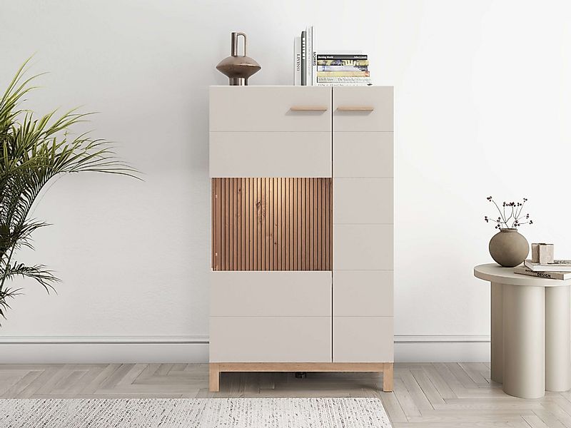 Home affaire Highboard Essex, Hochkommode, Vitrine, Glasvitrine, Kombi-High günstig online kaufen