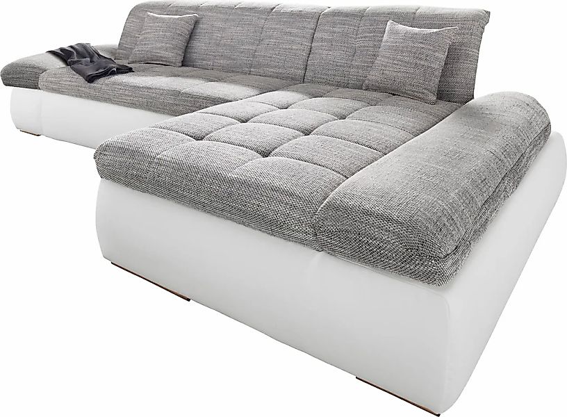 DOMO collection Ecksofa »PB Moric wahlweise mit Bettfunktion + Armteilverst günstig online kaufen