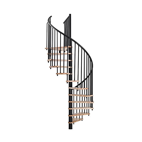 Minka Spindeltreppe Spiral Smart Buche-Schwarz 100 cm Raumhöhe bis 305 cm günstig online kaufen
