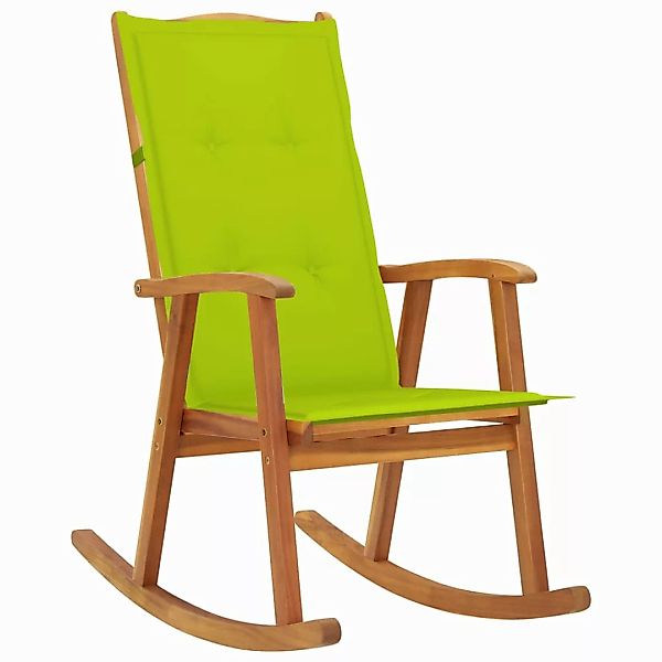 Schaukelstuhl Mit Auflagen Massivholz Akazie günstig online kaufen