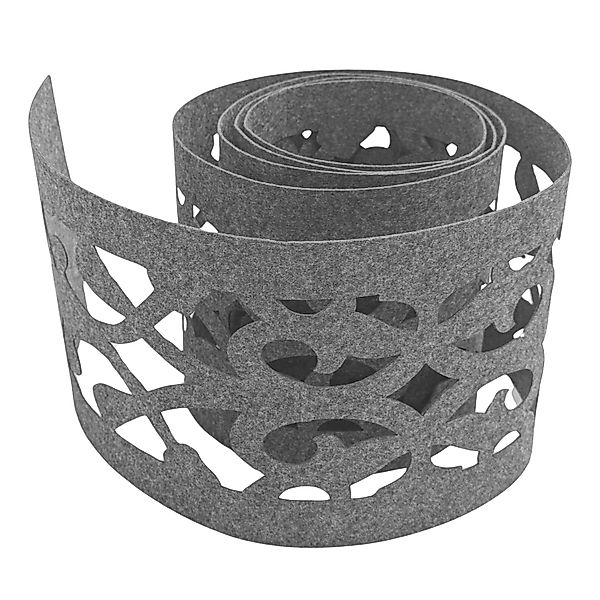 zaunzu Sichtschutz Design Vlies Dekor Orient Einzelstreifen Hellgrau 2,55m günstig online kaufen